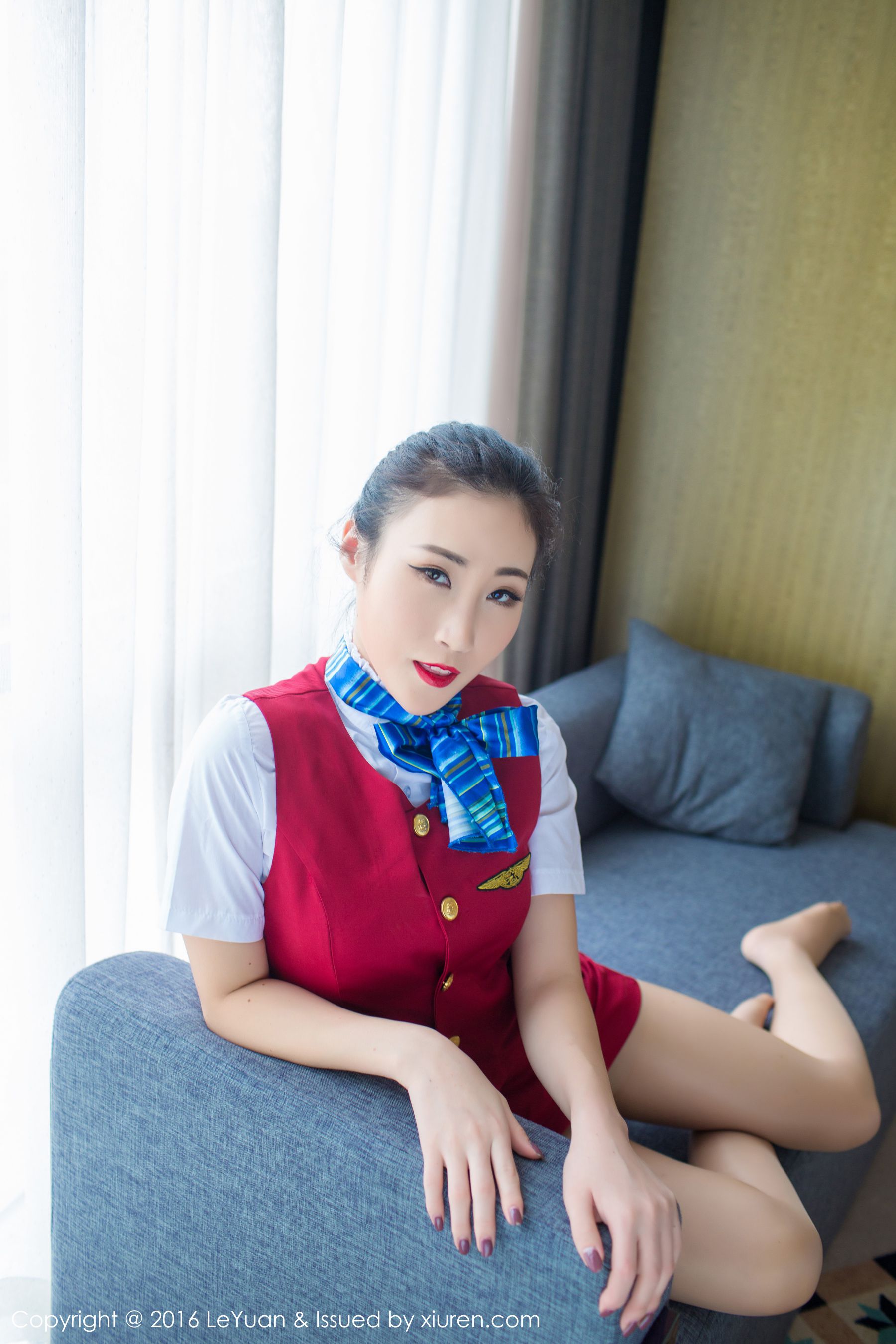 Wendy智秀《空姐制服+诱惑丝袜》_[星乐园LeYuan]_Vol.021-写真图集共45P 7