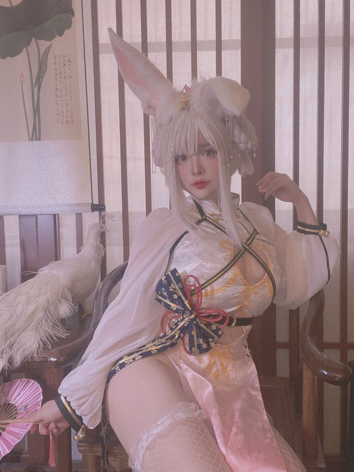 NinJA阿寨寨 Cosplay 肉肉大白兔 44