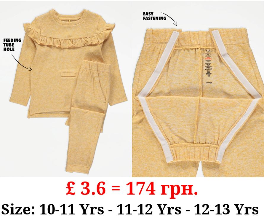 Easy On Adaptive Yellow Soft Knit Top and Joggers Outfit