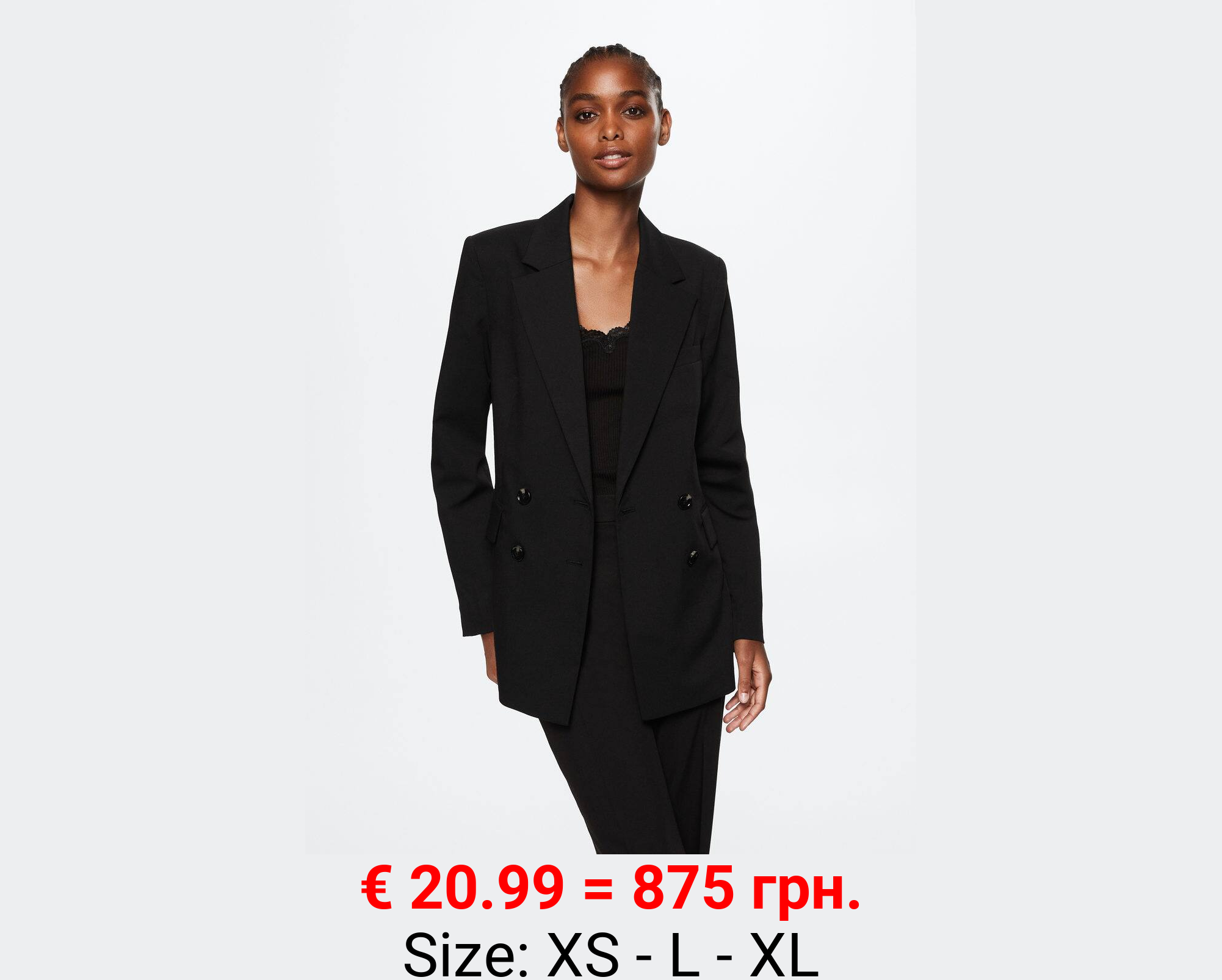 Americana doble botonadura