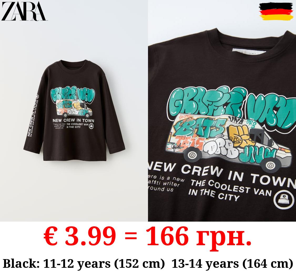 GRAFFITI PRINT T-SHIRT