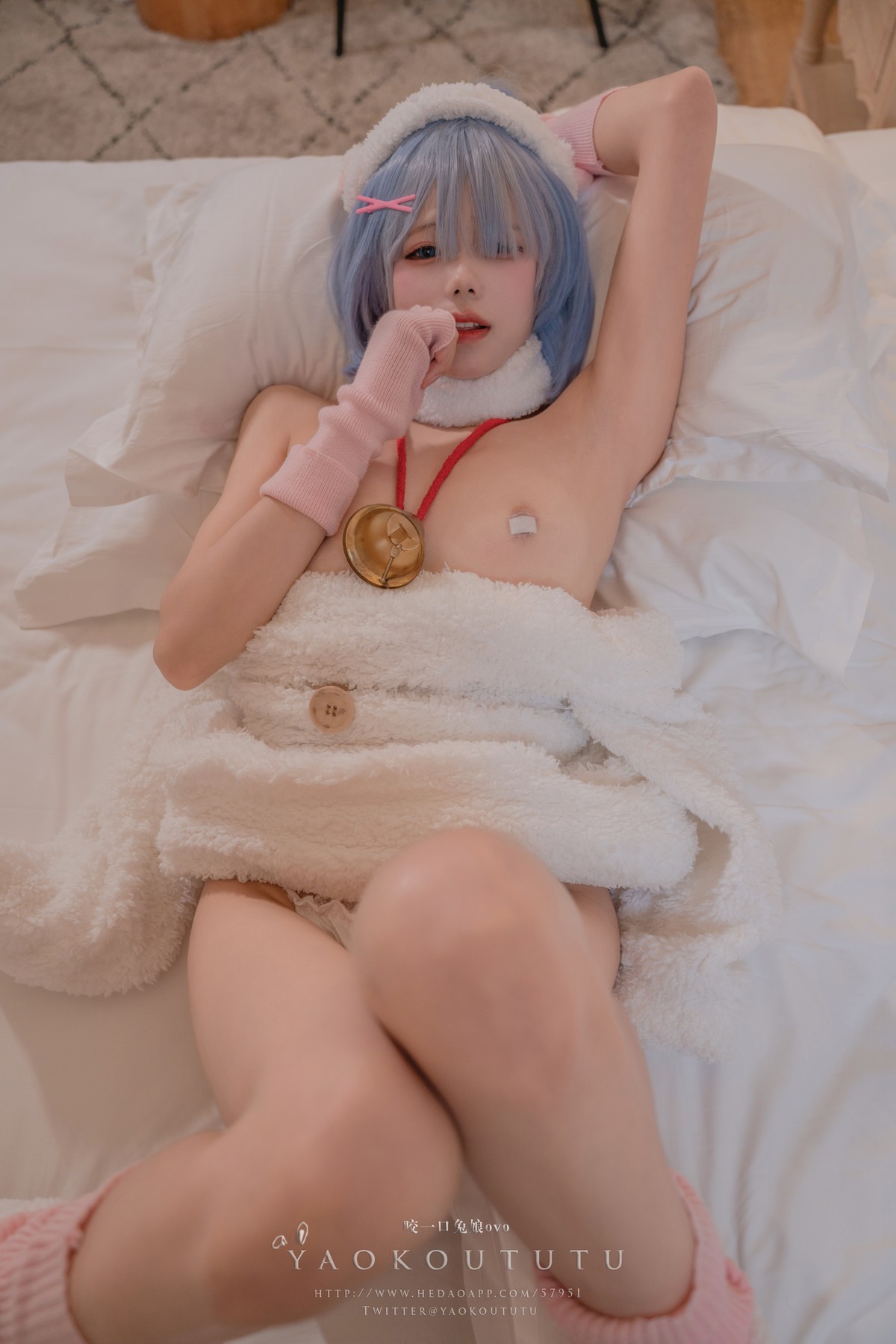 Cosplay 黏黏团子兔 T3特典 蕾姆咩咩 52