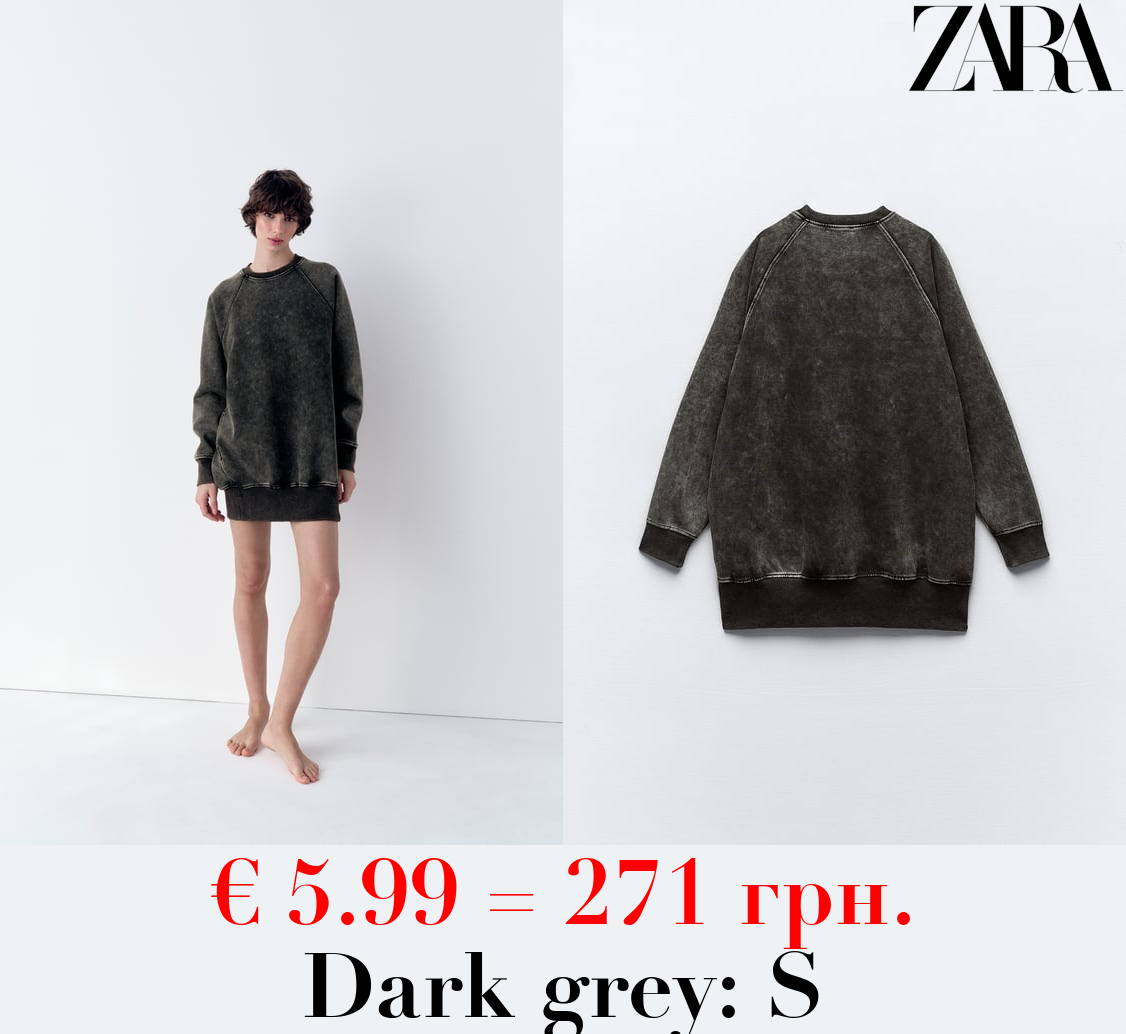 PLUSH SWEATSHIRT DRESS