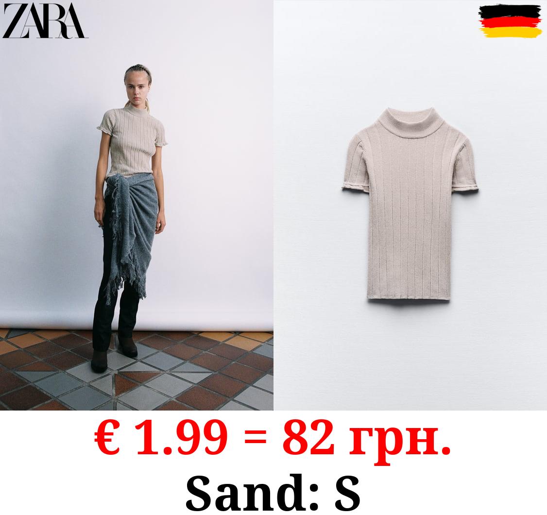 CHENILLE TOP WITH RUFFLES