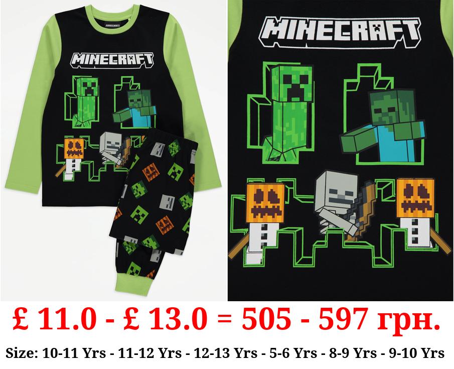 Minecraft Green Halloween Pyjamas