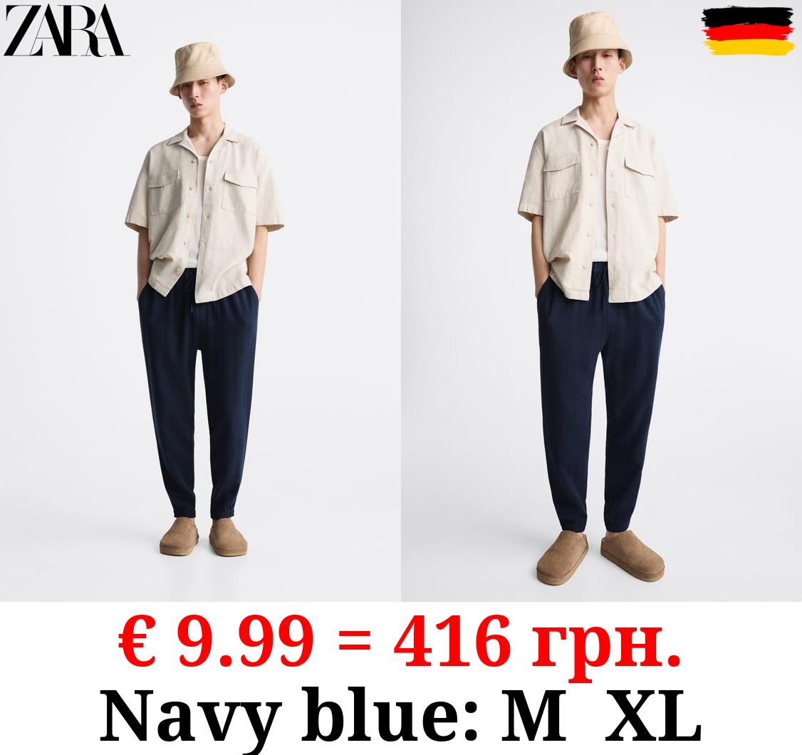 VISCOSE - LINEN TROUSERS