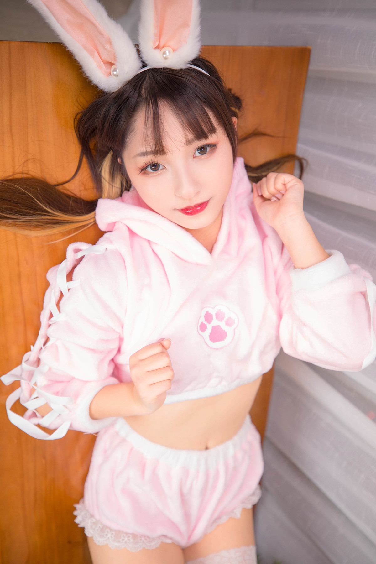 Cosplay 神楽坂真冬 绝对企画-兔子少女 《ウサギタイム》 Set.01 43