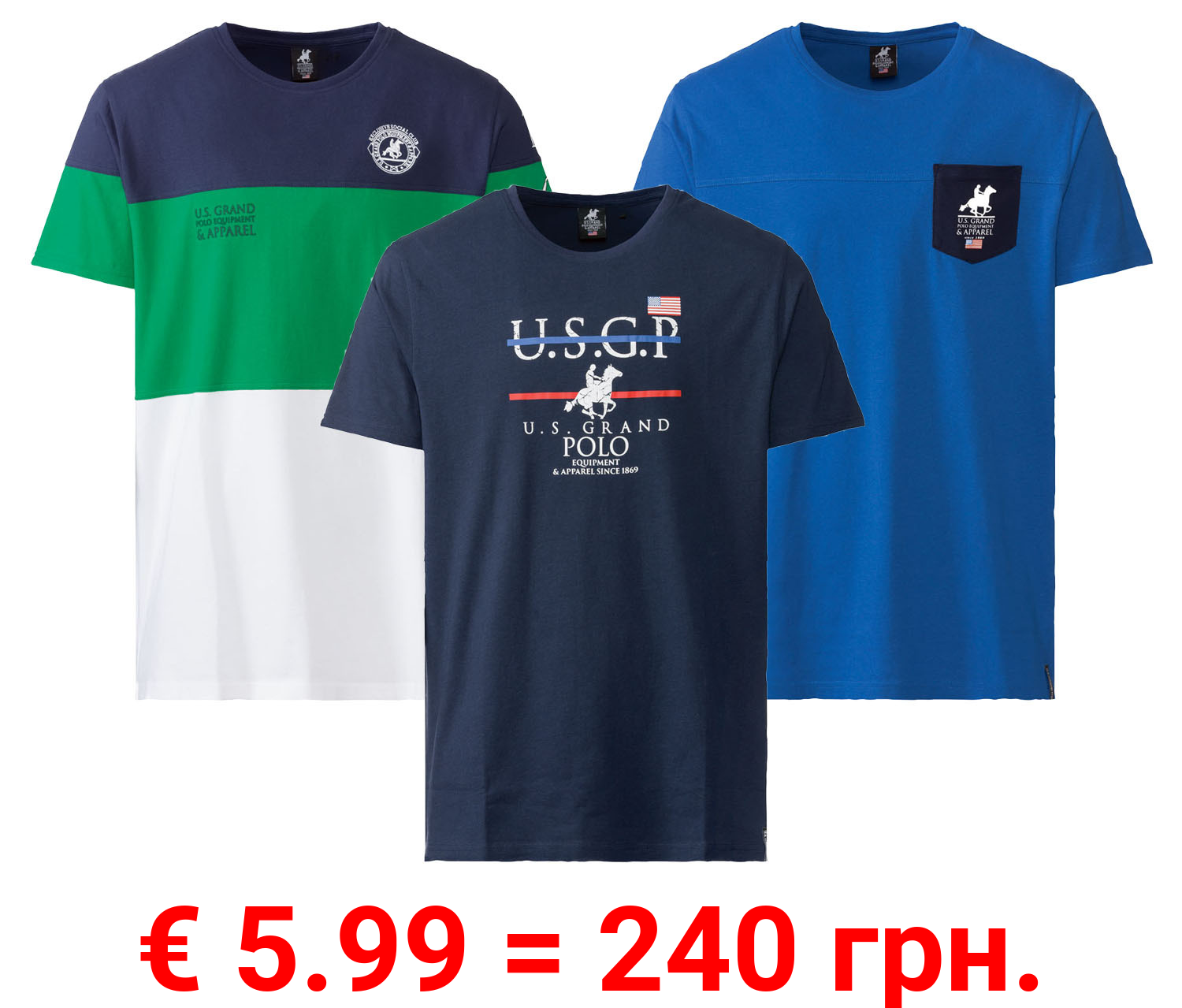 LIVERGY® x Grand Polo Herren T-Shirt, körpernah geschnitten