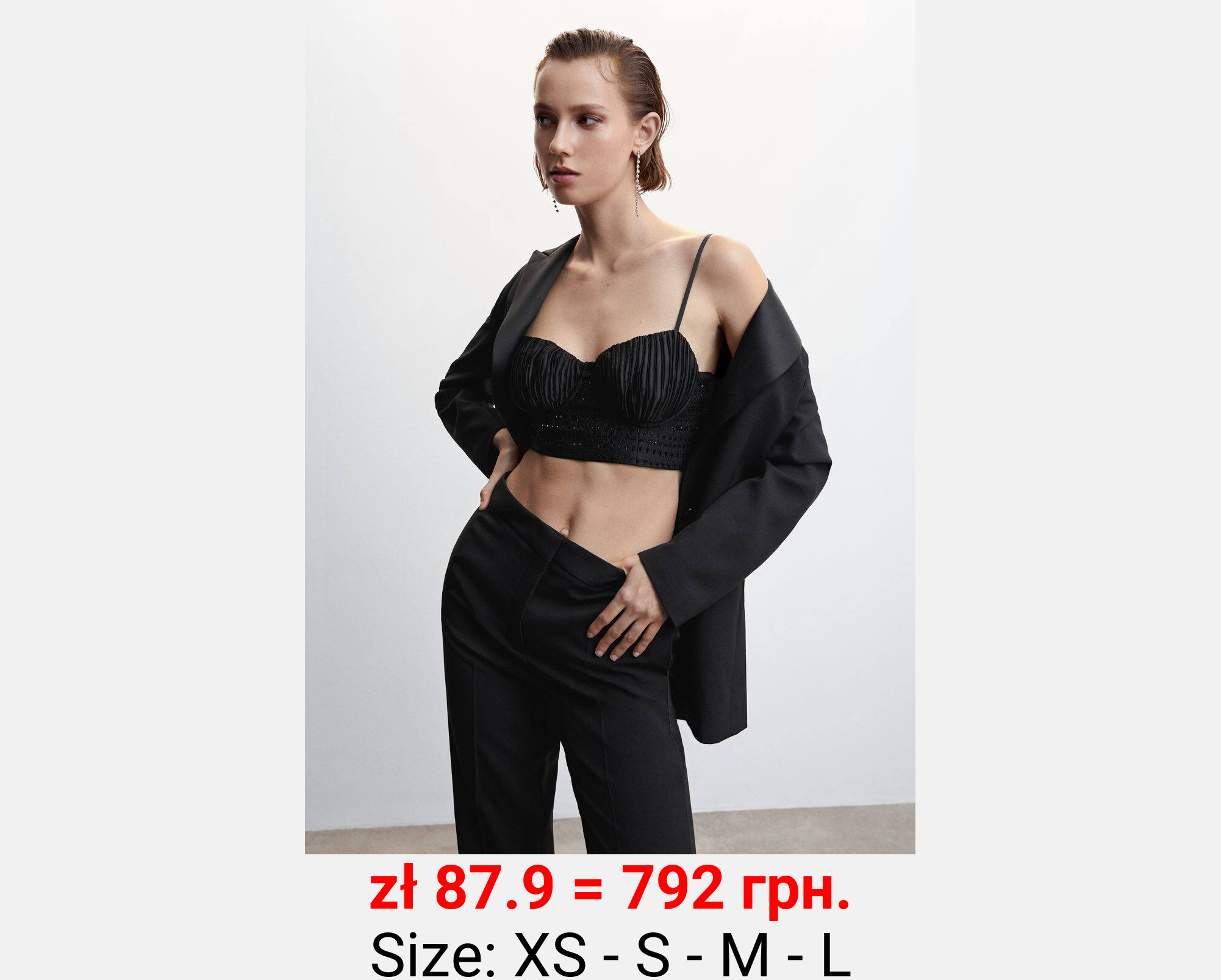 Top corsetero brillantes