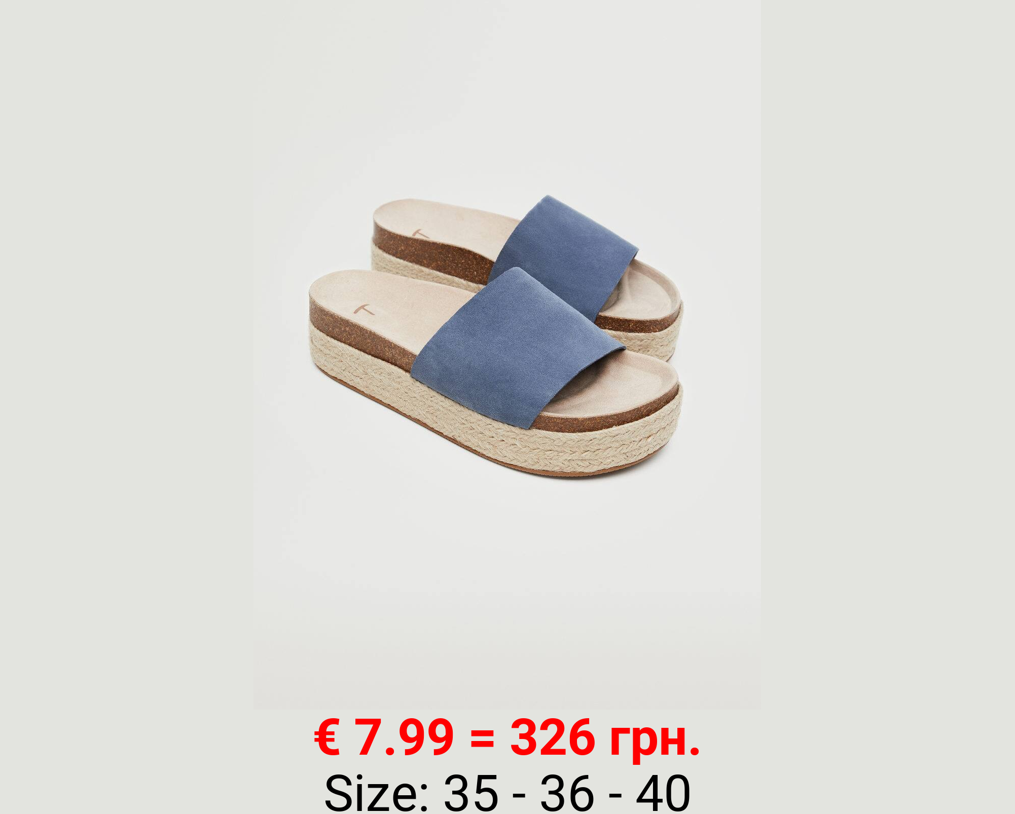 Sandalia piel plataforma