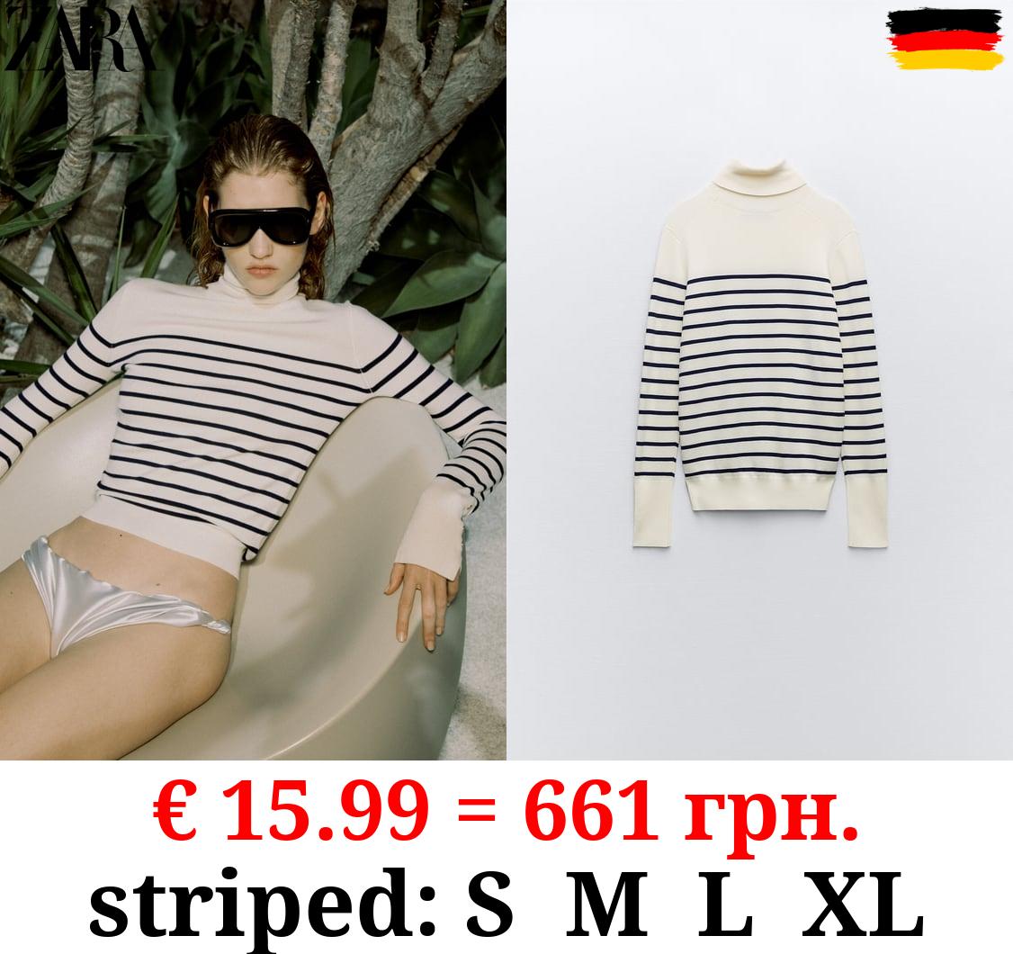 BASIC HIGH NECK KNIT SWEATER