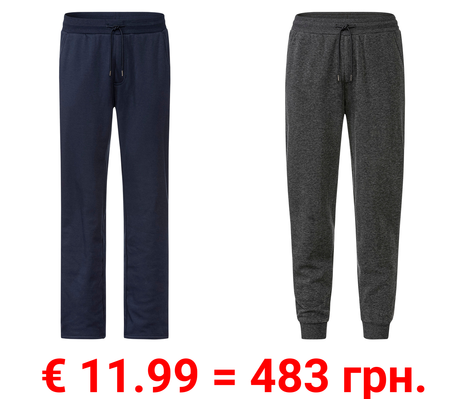 LIVERGY® Herren Sweathose, mit Baumwolle