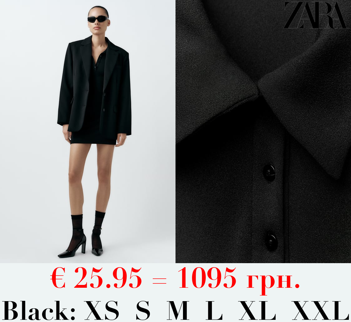 SHORT DRESS WITH SHIRT COLLAR