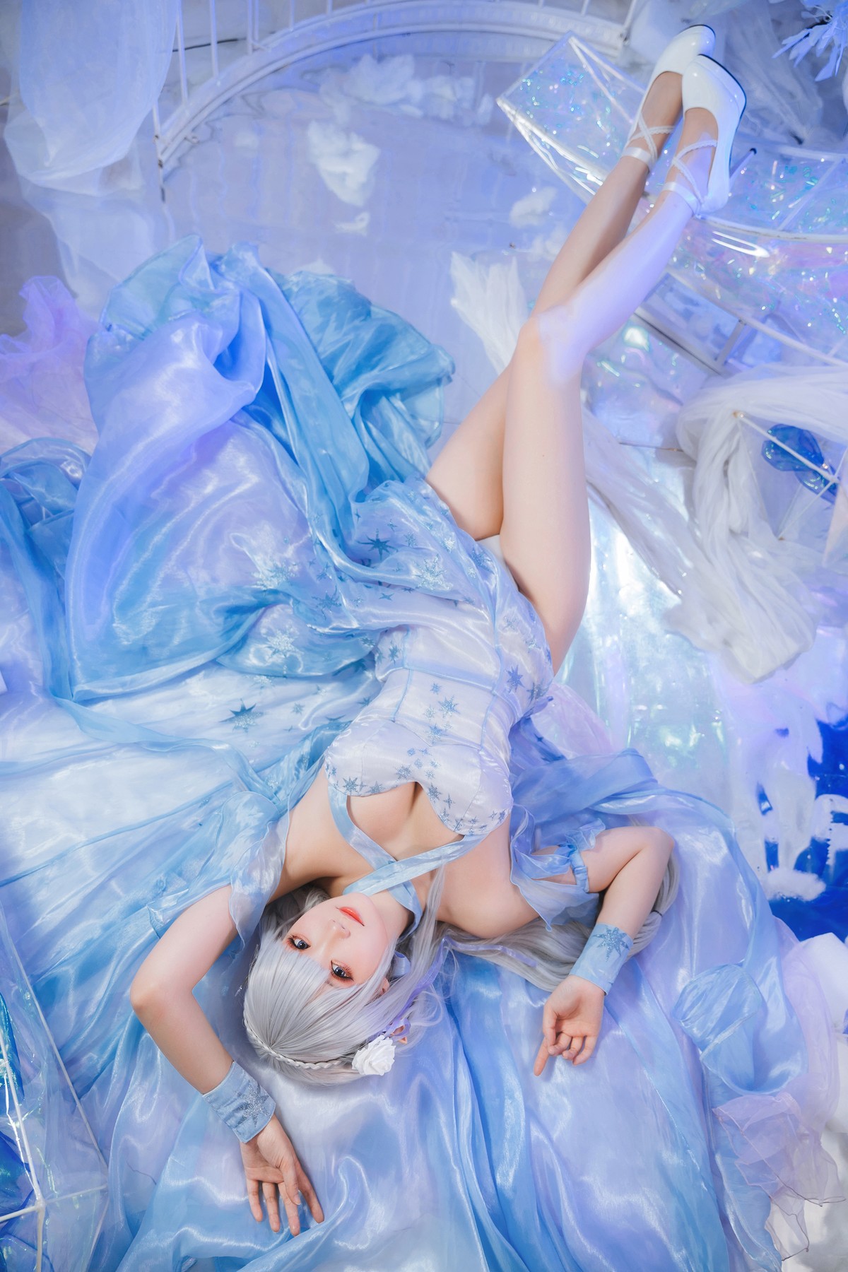 Cosplay 瓜希酱 爱蜜莉雅 水晶礼服 27