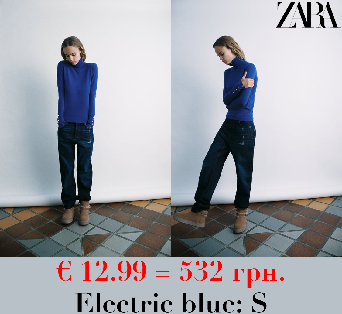 BASIC HIGH NECK KNIT SWEATER