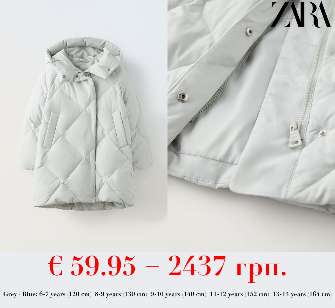 FEATHER AND DOWN PUFFER JACKET