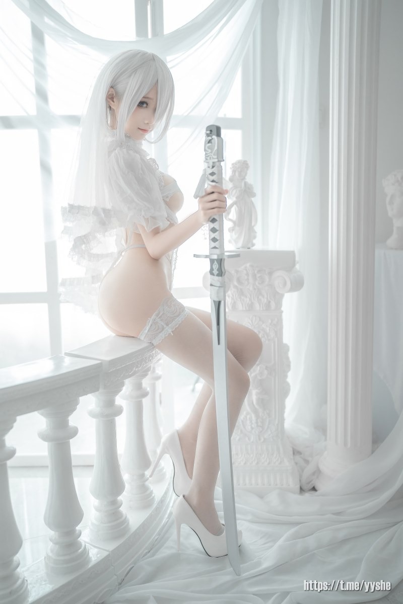 蠢沫沫 - 2B 白婚纱 [59P] 57
