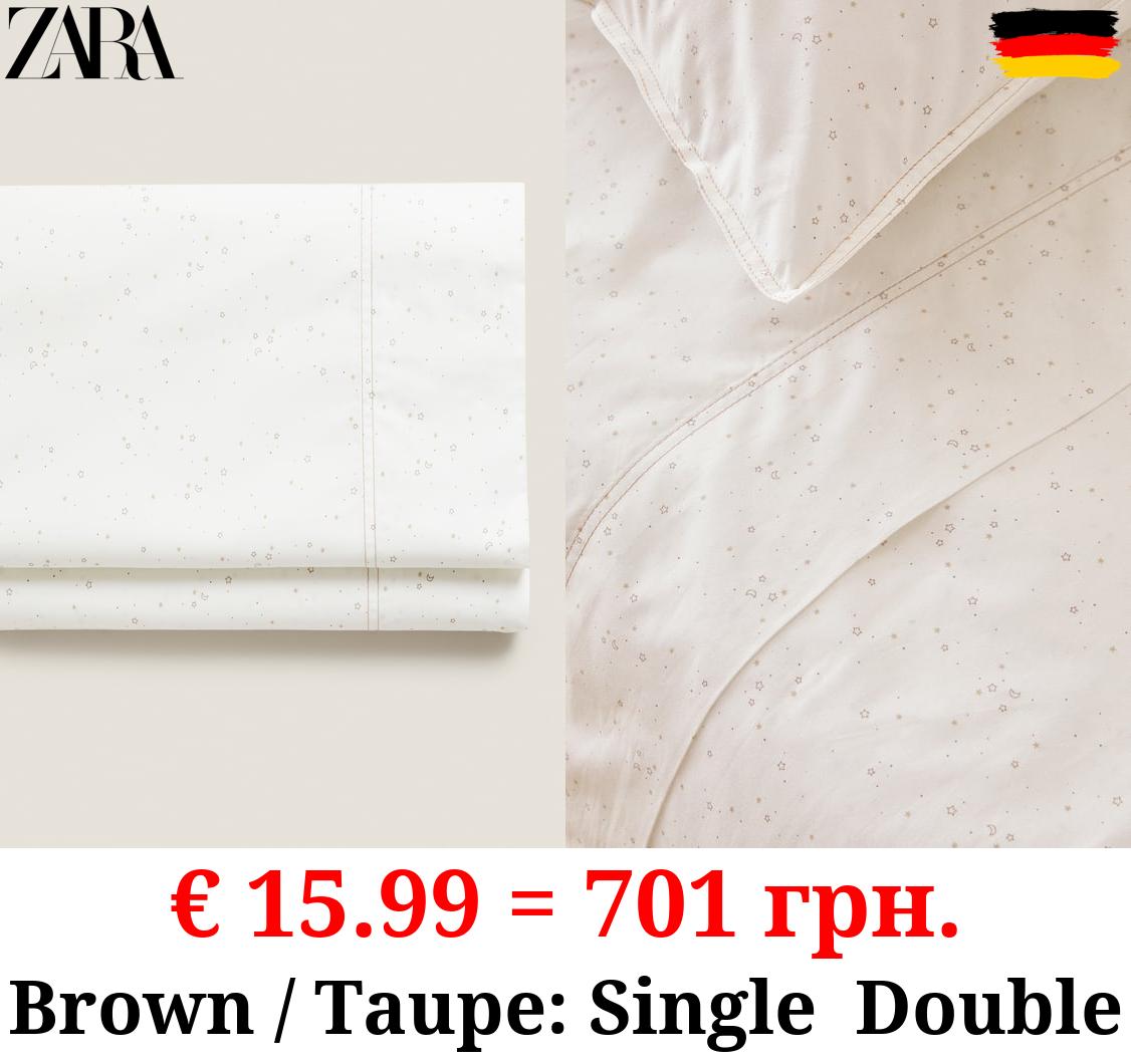 MOONS AND STARS FLAT SHEET