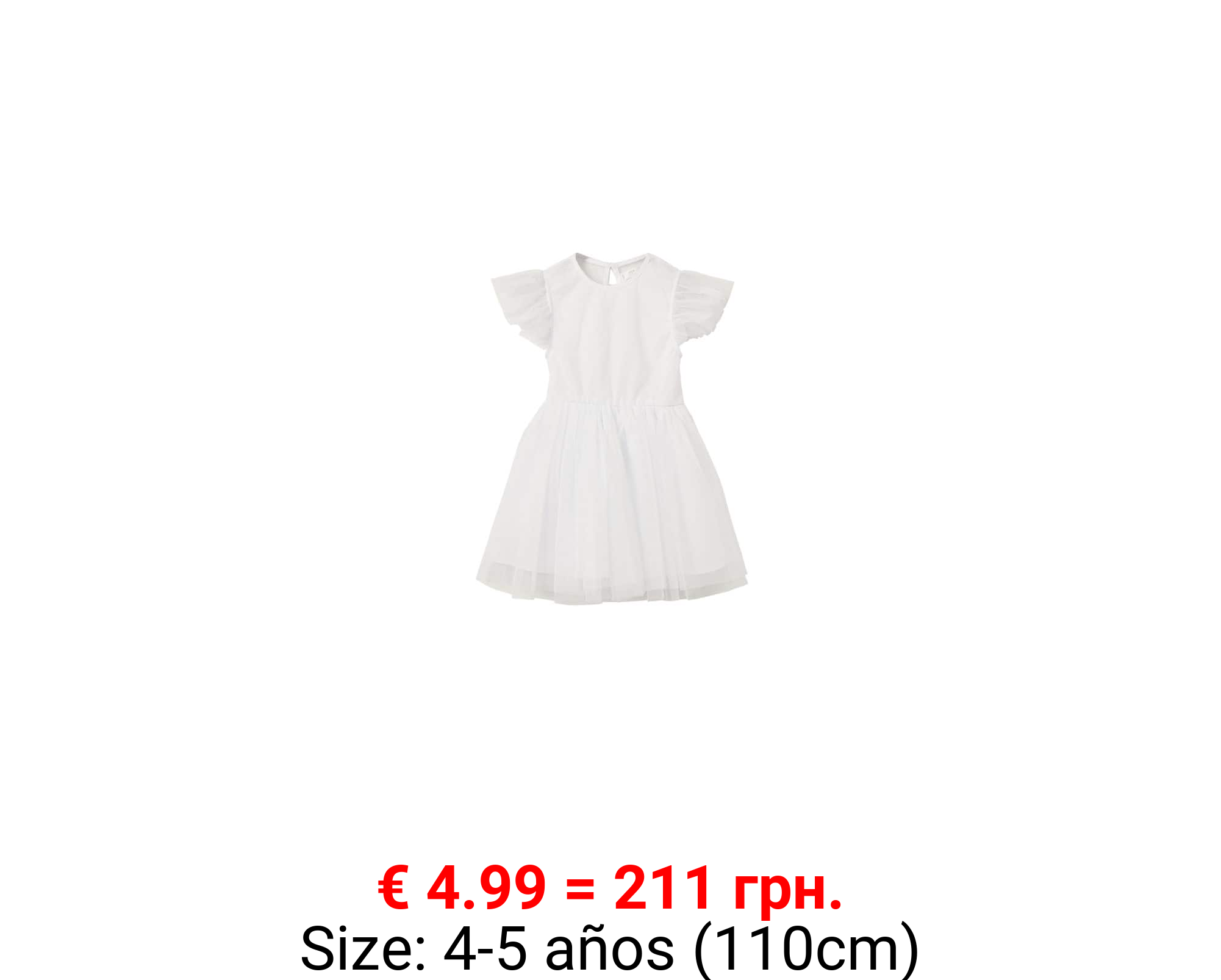 Vestido falda tul