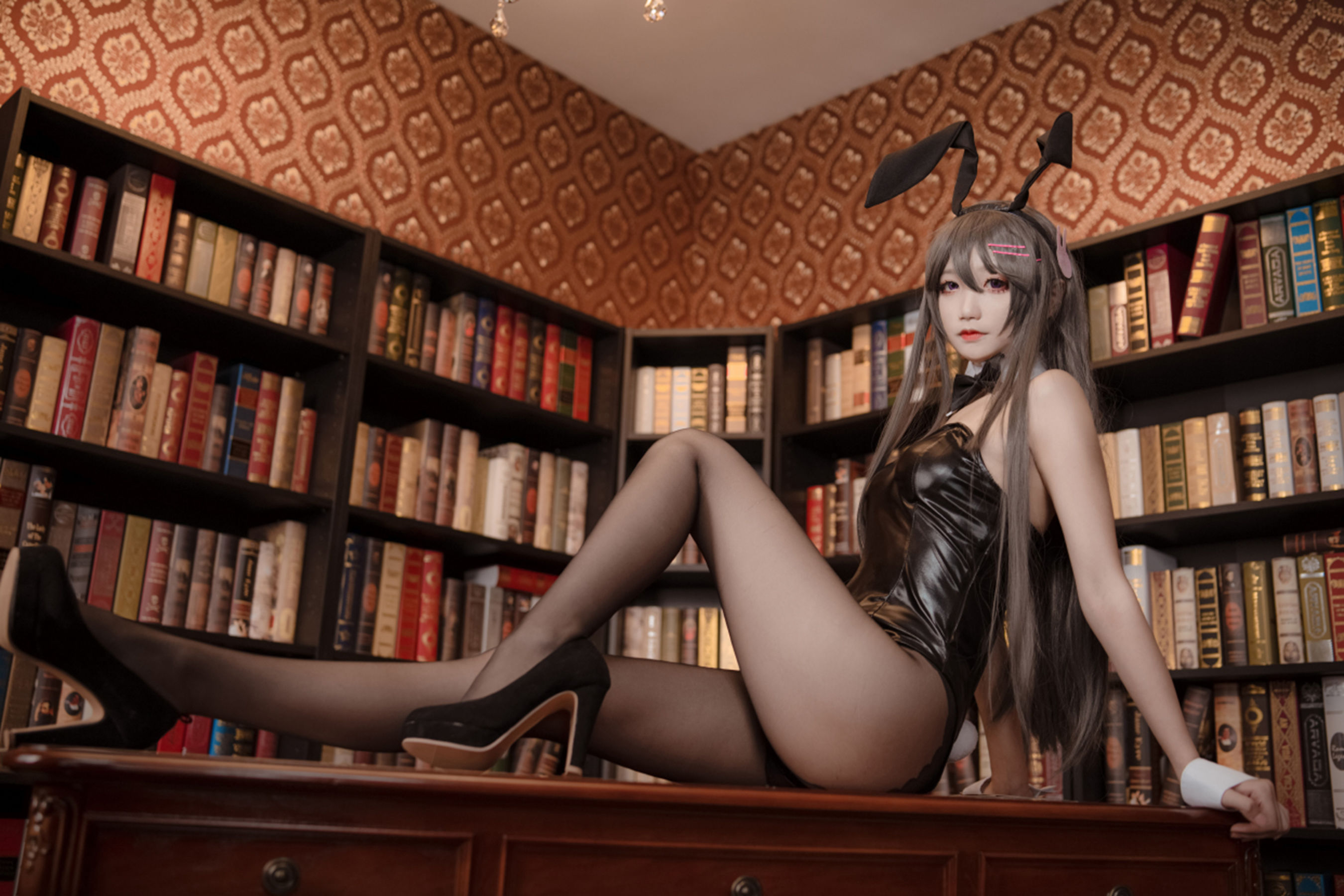 [风之领域]_NO.151_五更百鬼_黑丝兔女郎-写真图集共39P 4