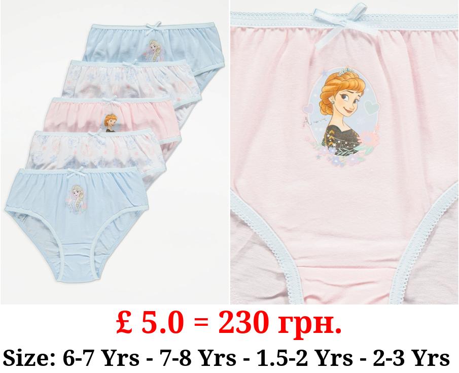 Disney Frozen Character Print Briefs 5 Pack