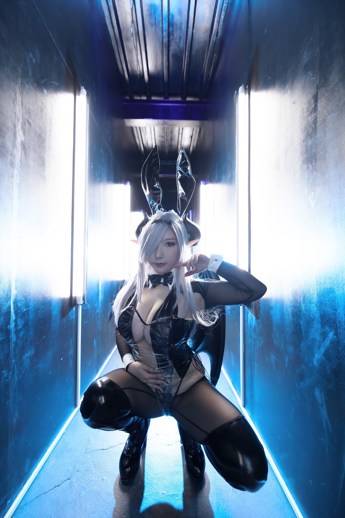 Cosplay SAKUサク See-through Bunny Succubus Set.01 34