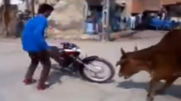 Toreando con la moto