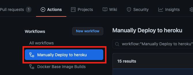 Example Manually Deploy to Heroku