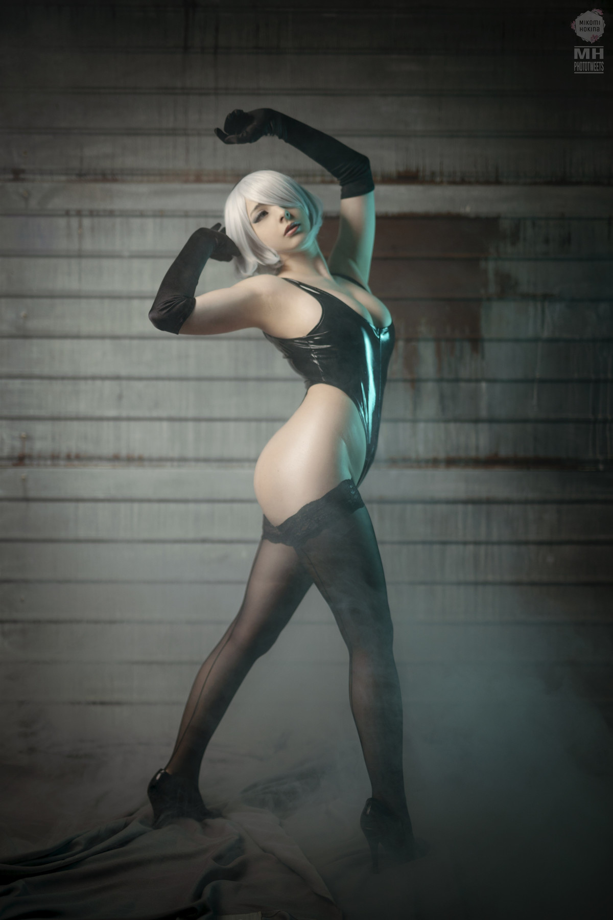 Cosplay Mikomi Hokina 2B Oily Leotard 5