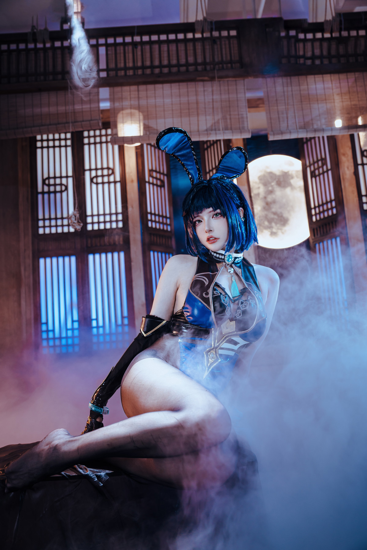 Cosplay 夏小秋秋秋 夜兰 兔女郎 Set.01 33