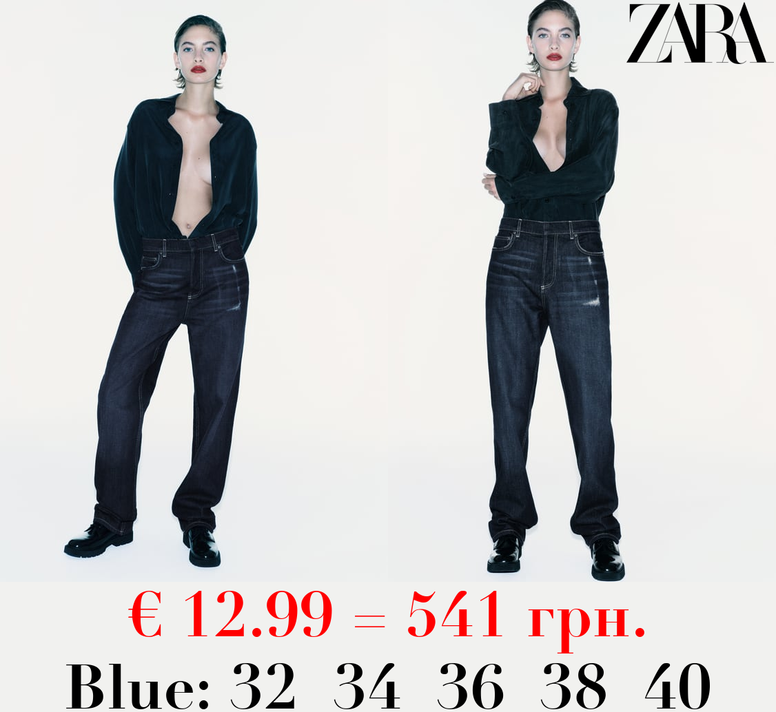 ZW COLLECTION SLIM FIT MID-RISE JEANS