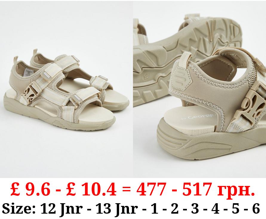 Stone Chunky Trekker Sandals