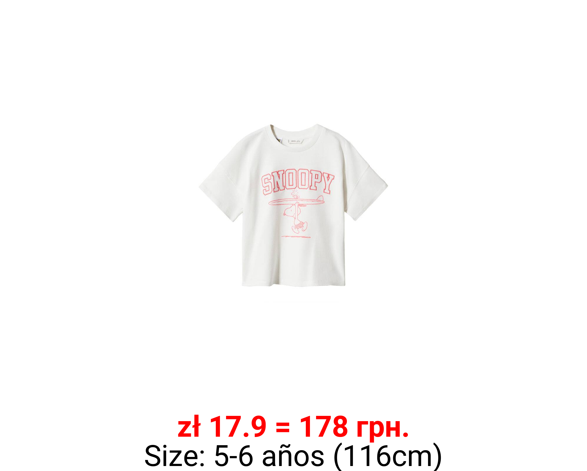 Camiseta estampada snoopy