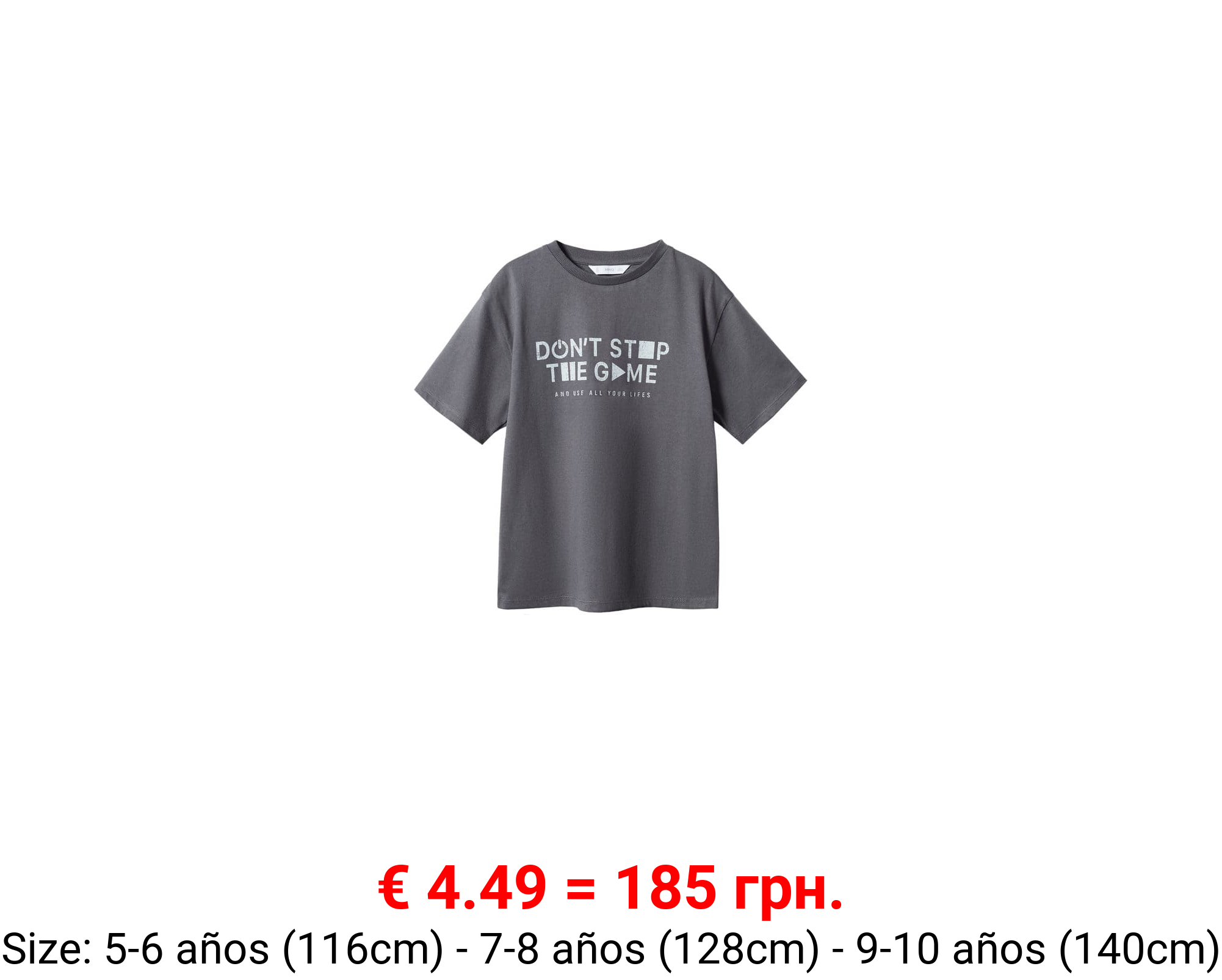 Camiseta mensaje estampado