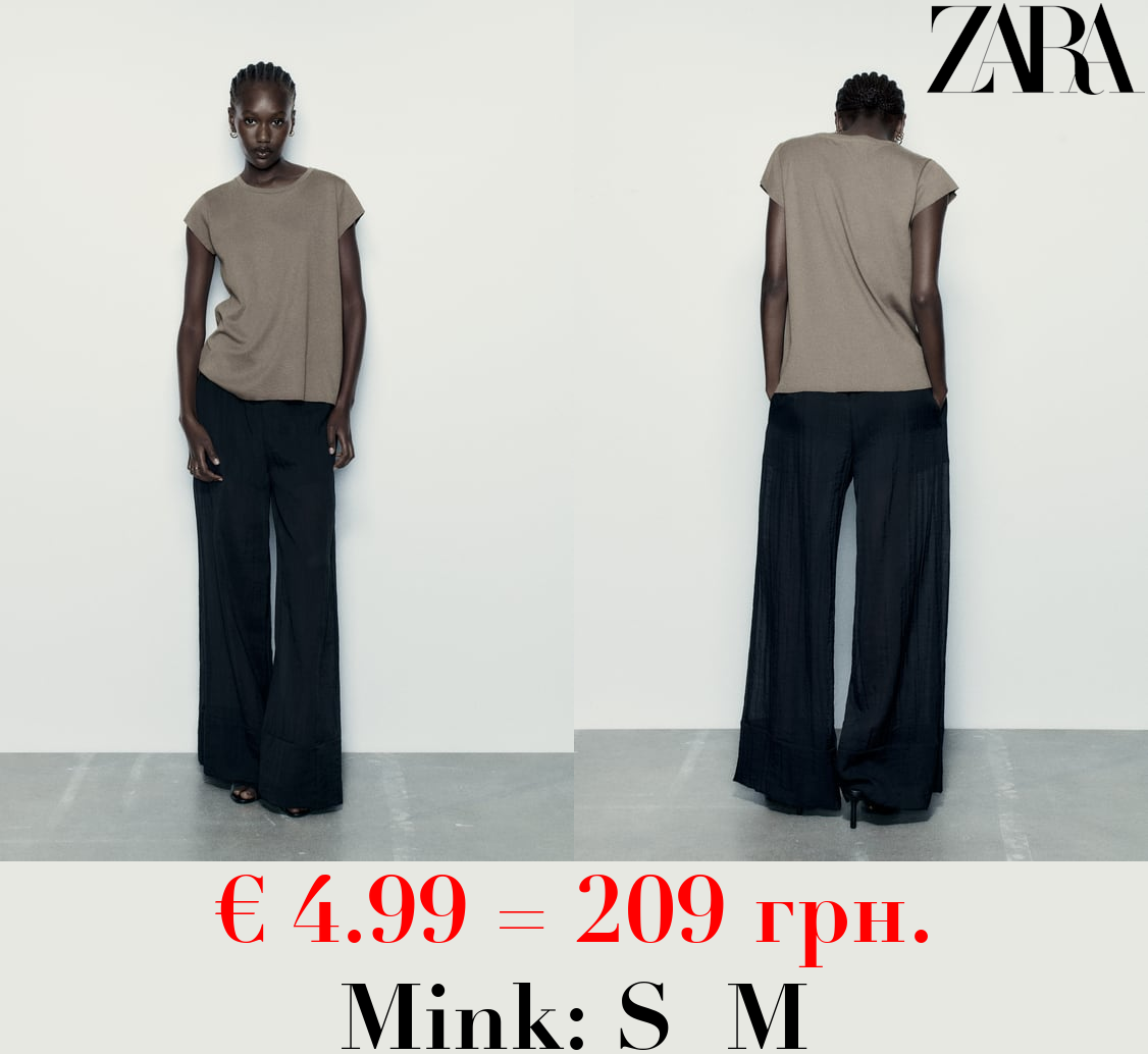 RIBBED LIGHTWEIGHT COTTON T-SHIRT