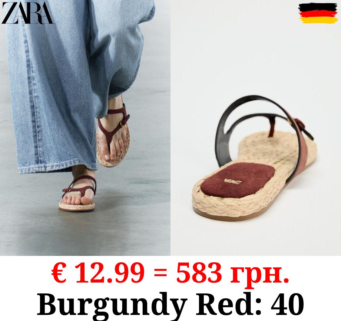 BUCKLED LEATHER SLIDER SANDALS