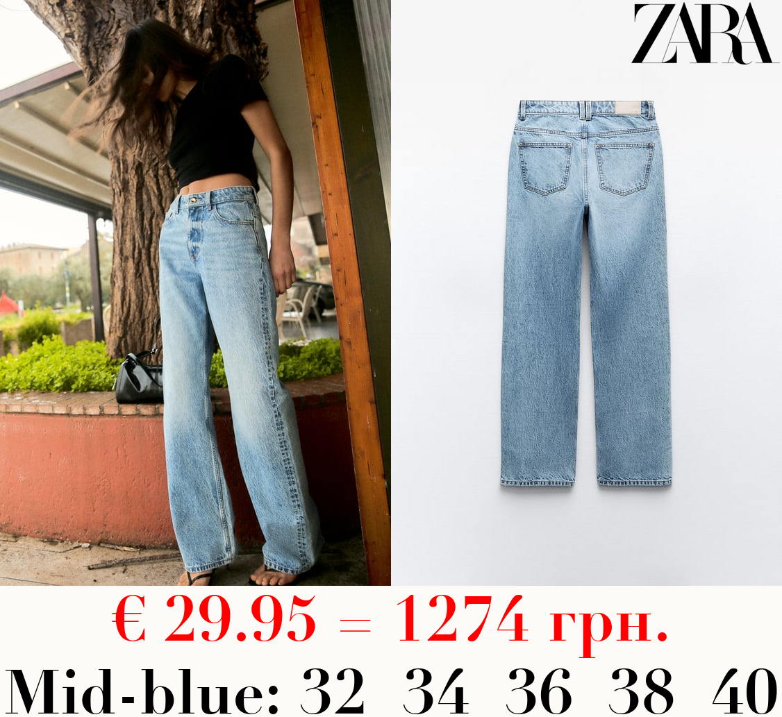 Z1975 STRAIGHT-FIT HIGH-WAIST FULL LENGTH JEANS