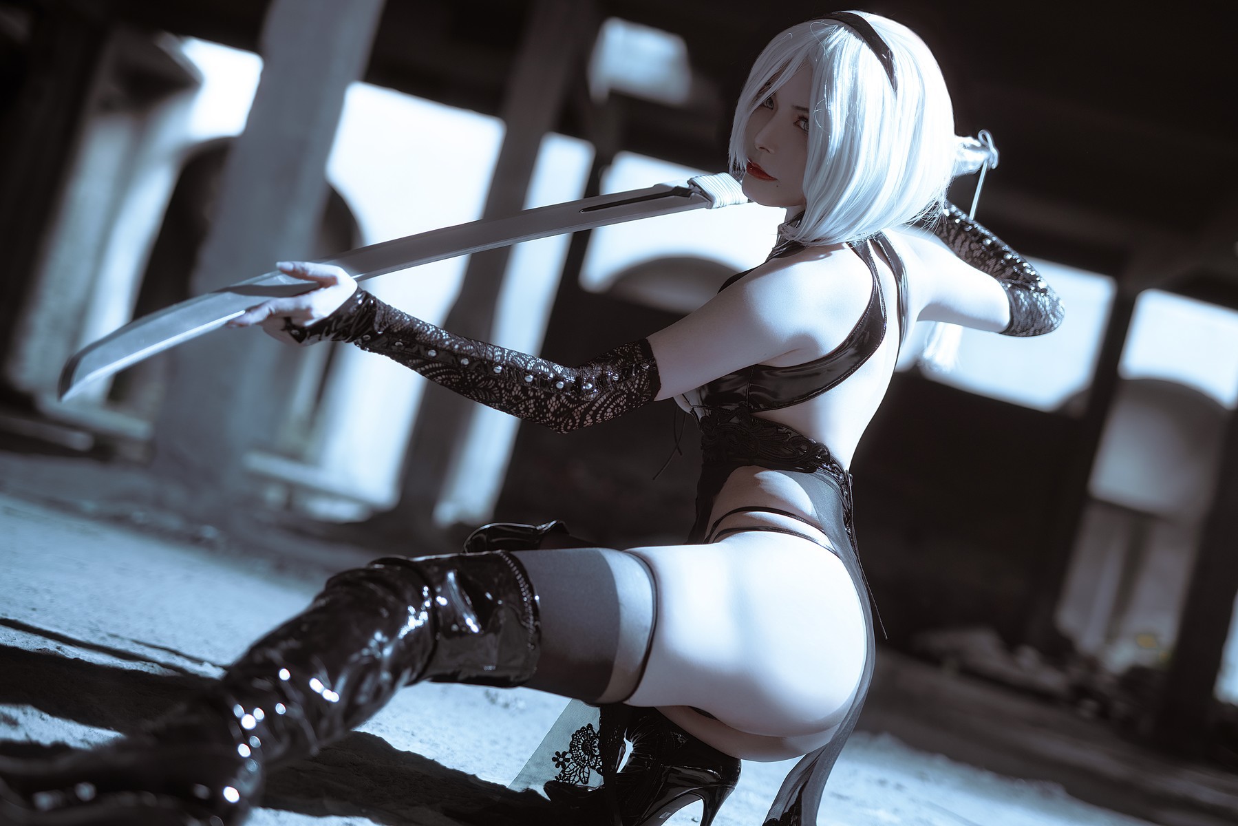 夏小秋秋秋 Cosplay 2B ニーア オートマタ 5