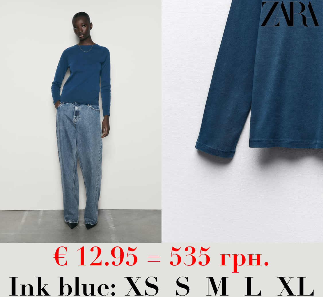 FADED COTTON T-SHIRT