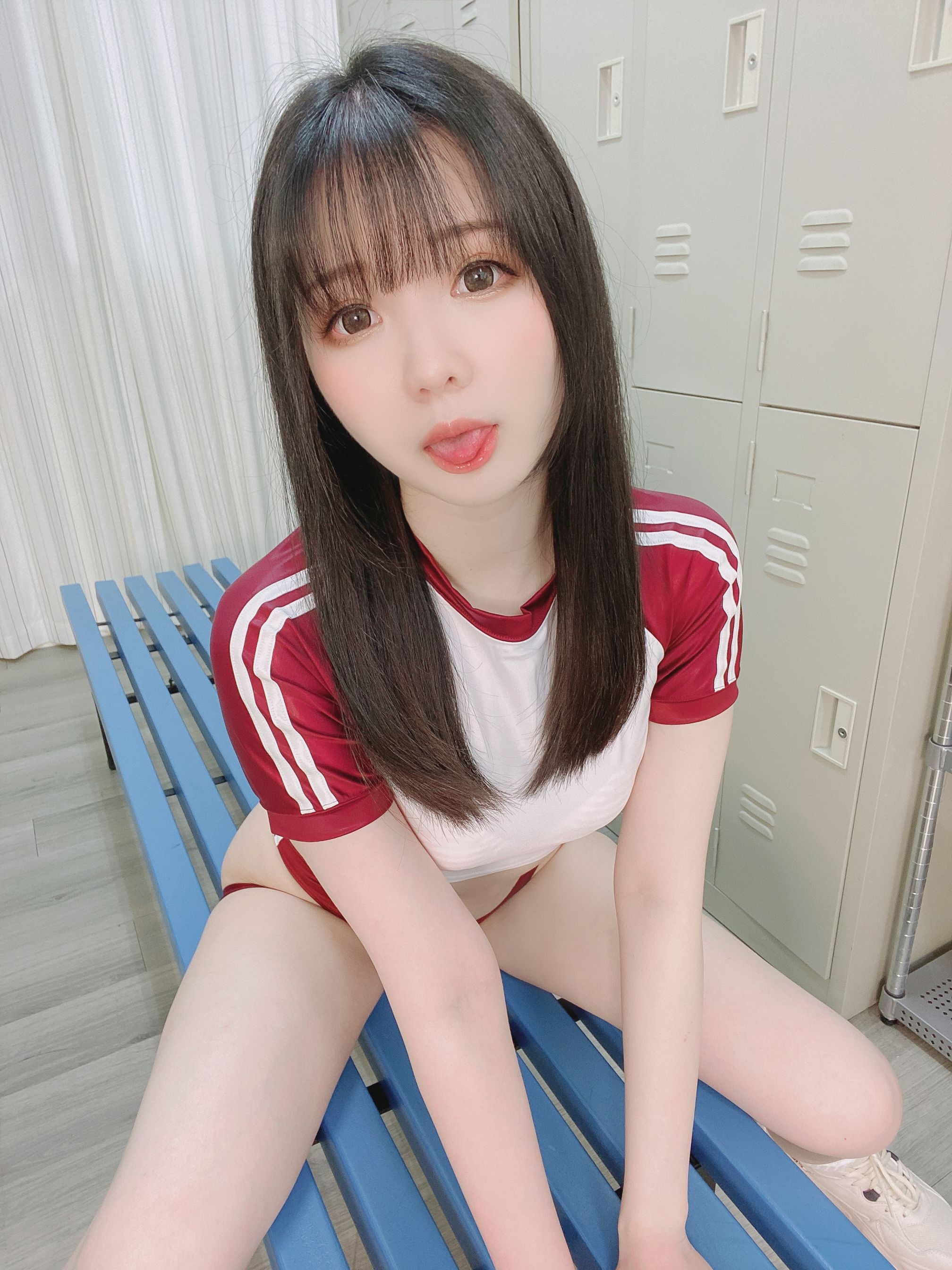 2022-01-17 Tバックブルマ+ピンク縞ブラ [30P-222MB] 5
