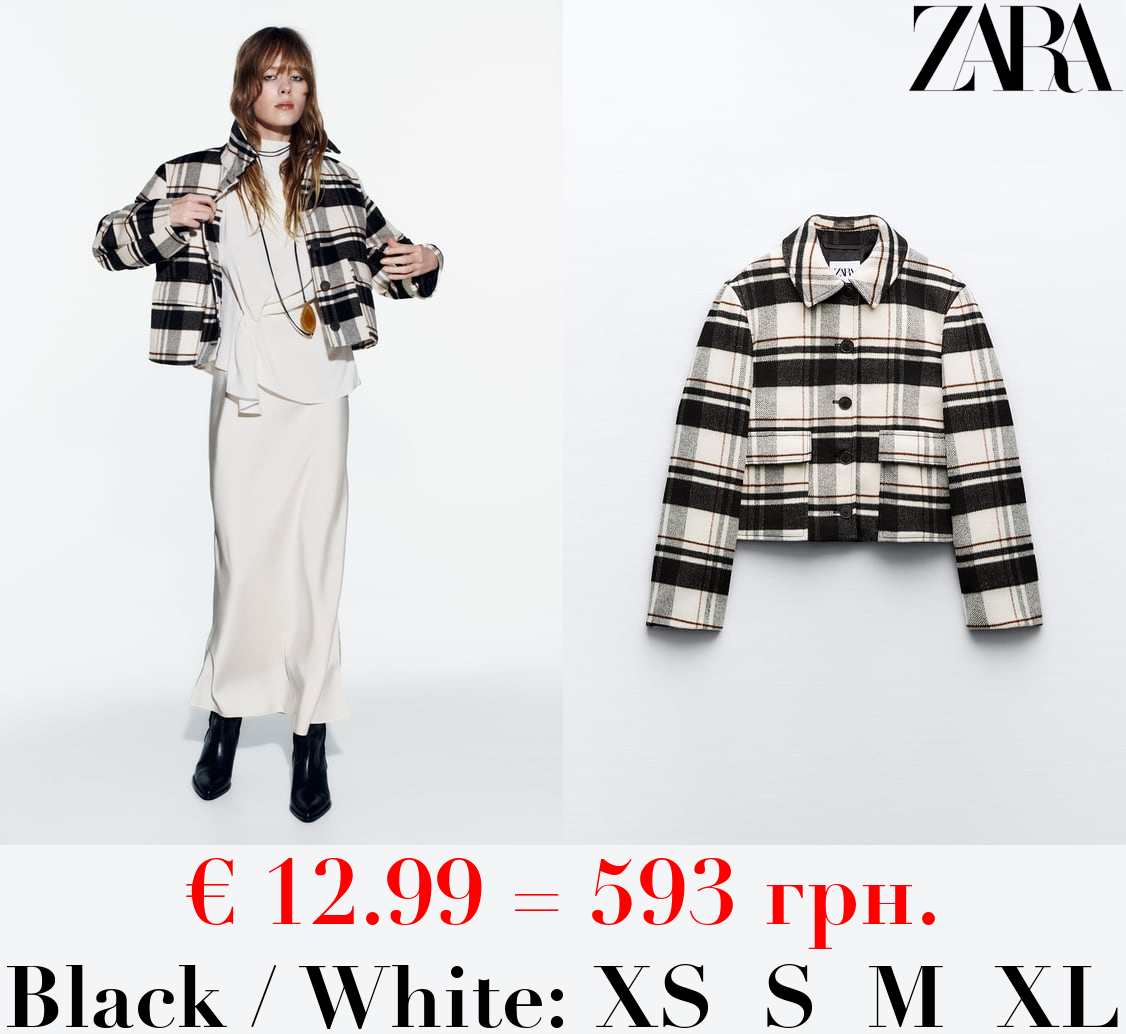 CHECK JACKET WITH PATCH POCKETS