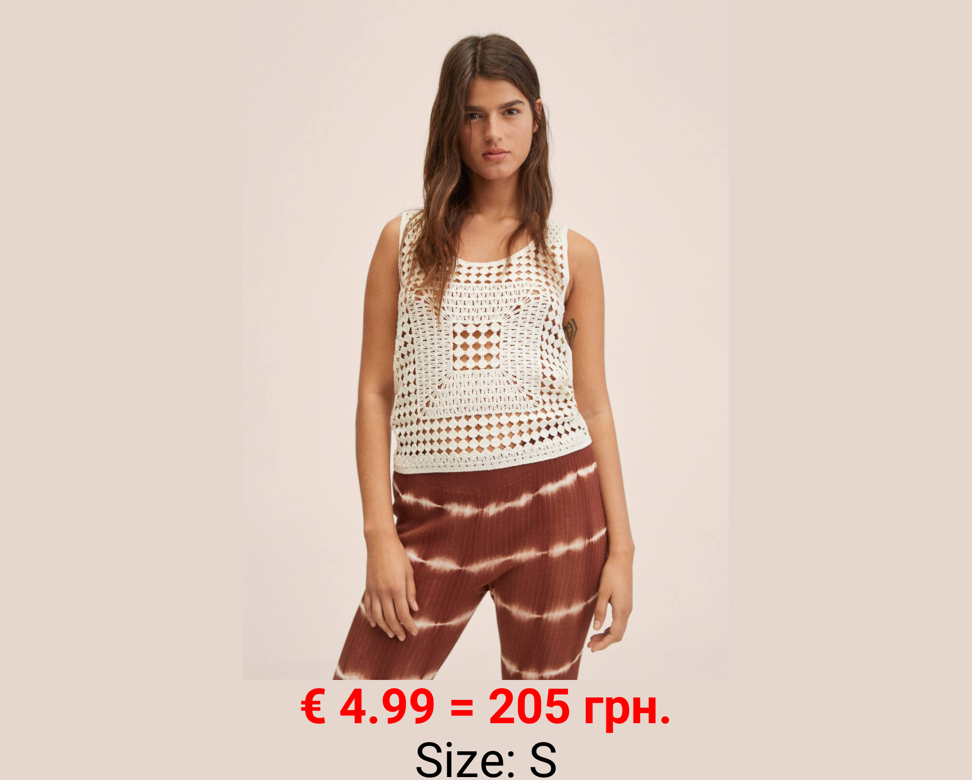 Top crochet algodón