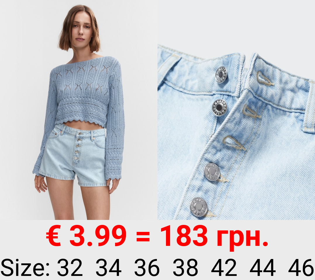 Shorts vaqueros botones