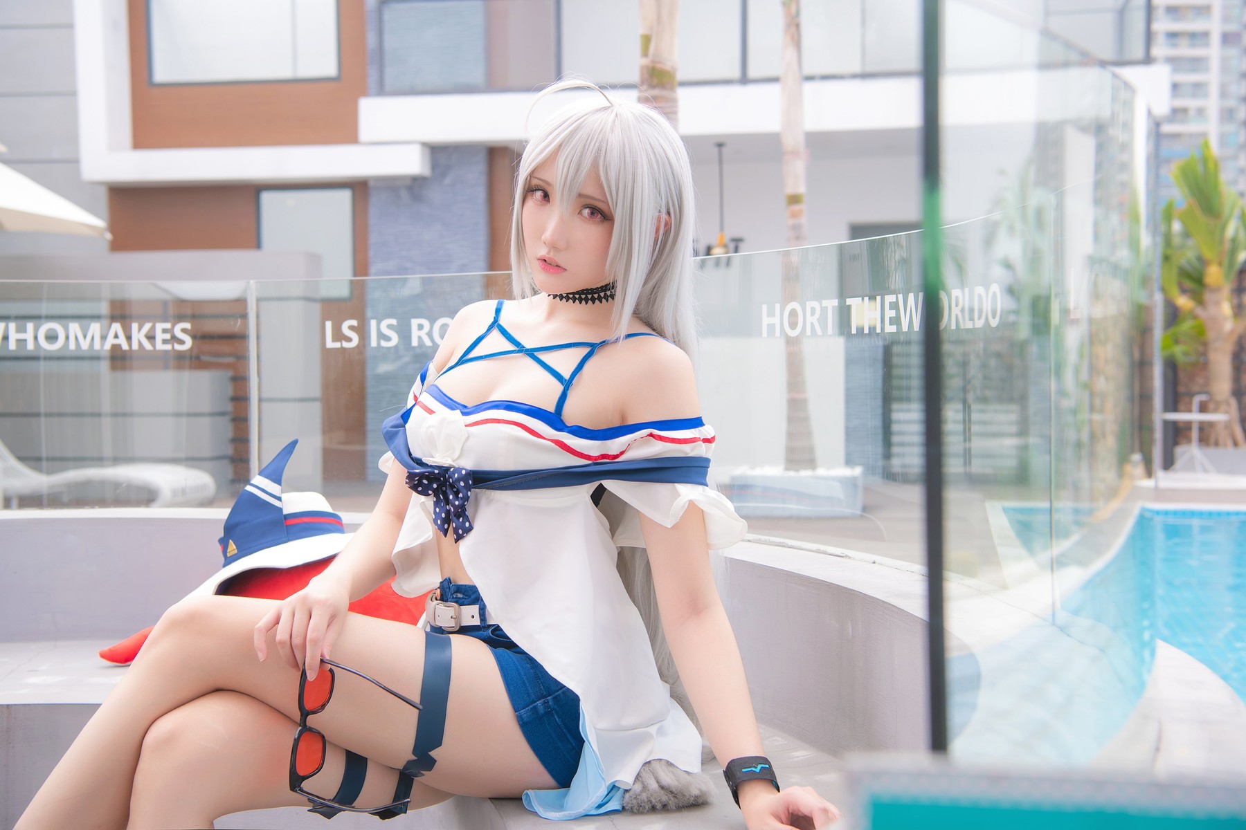Cosplay 瓜希酱 斯卡蒂 17