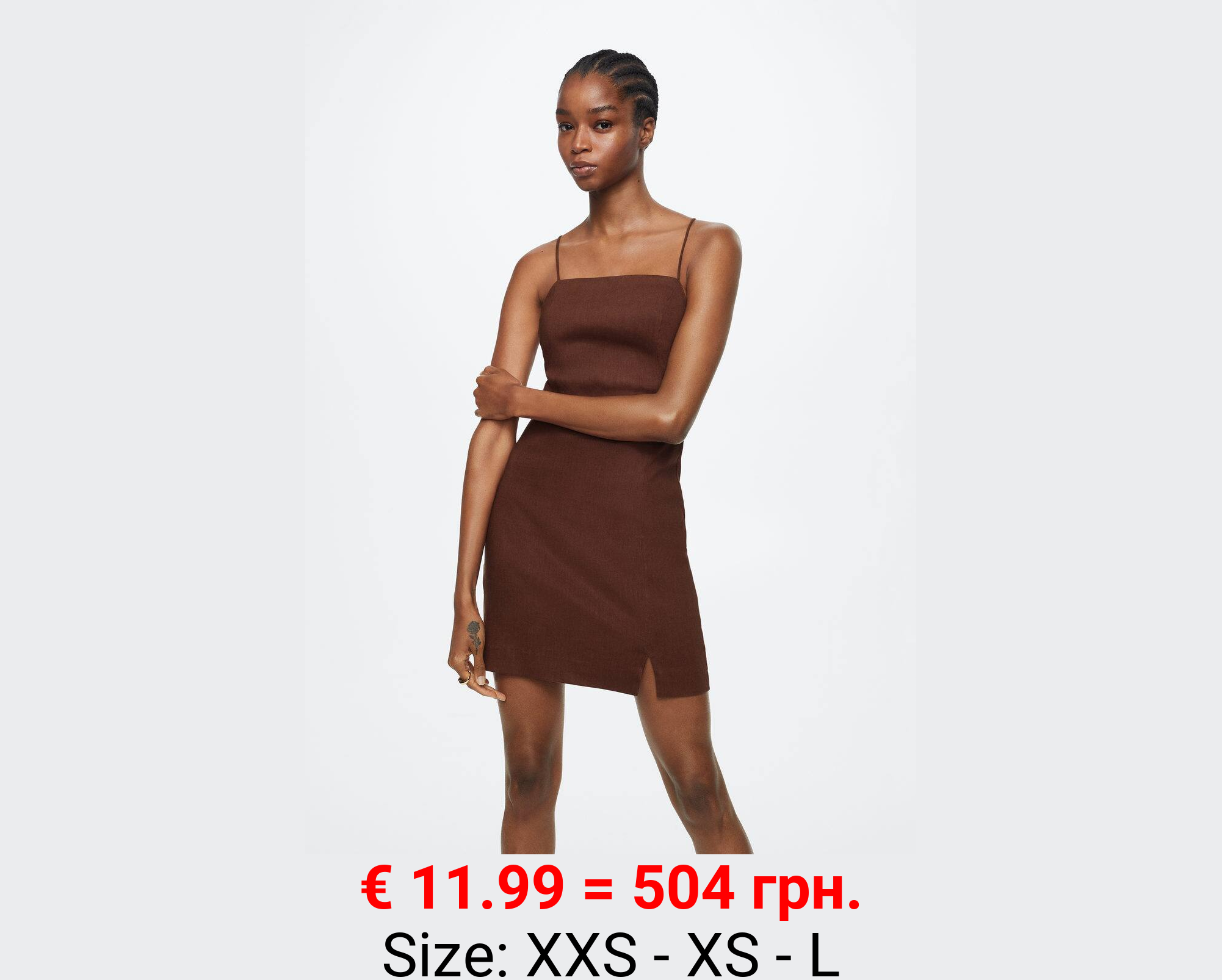 Vestido lino tirantes