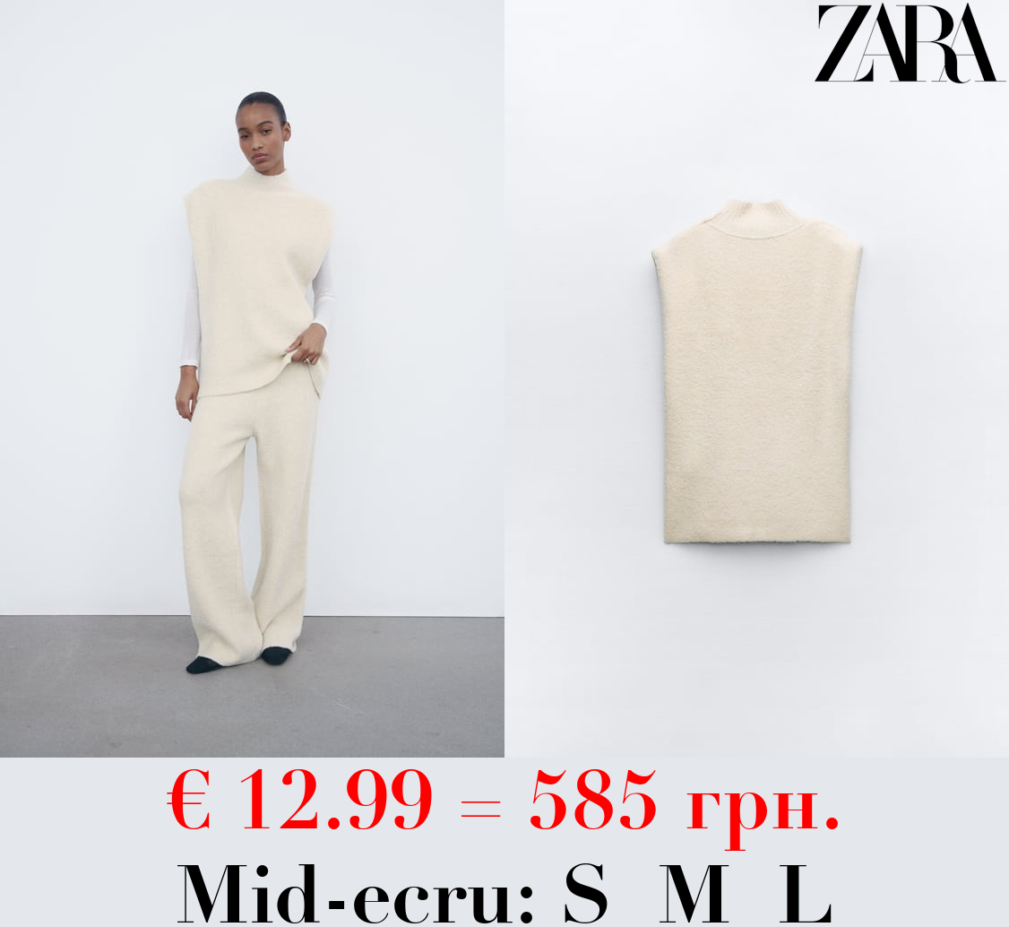 METALLIC THREAD SOFT VEST TOP