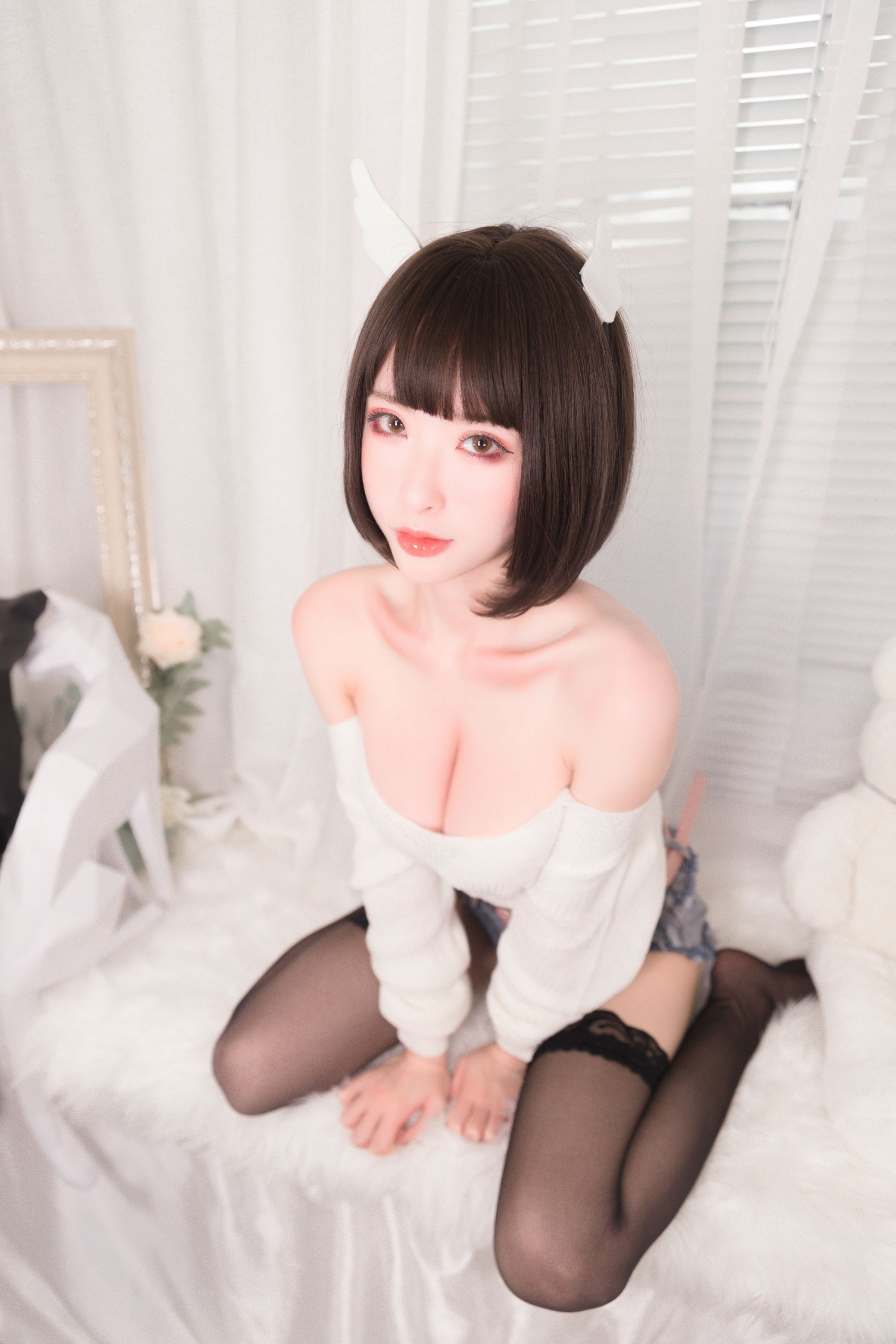 清水由乃 - 白色毛衣[32P1V309M] 6