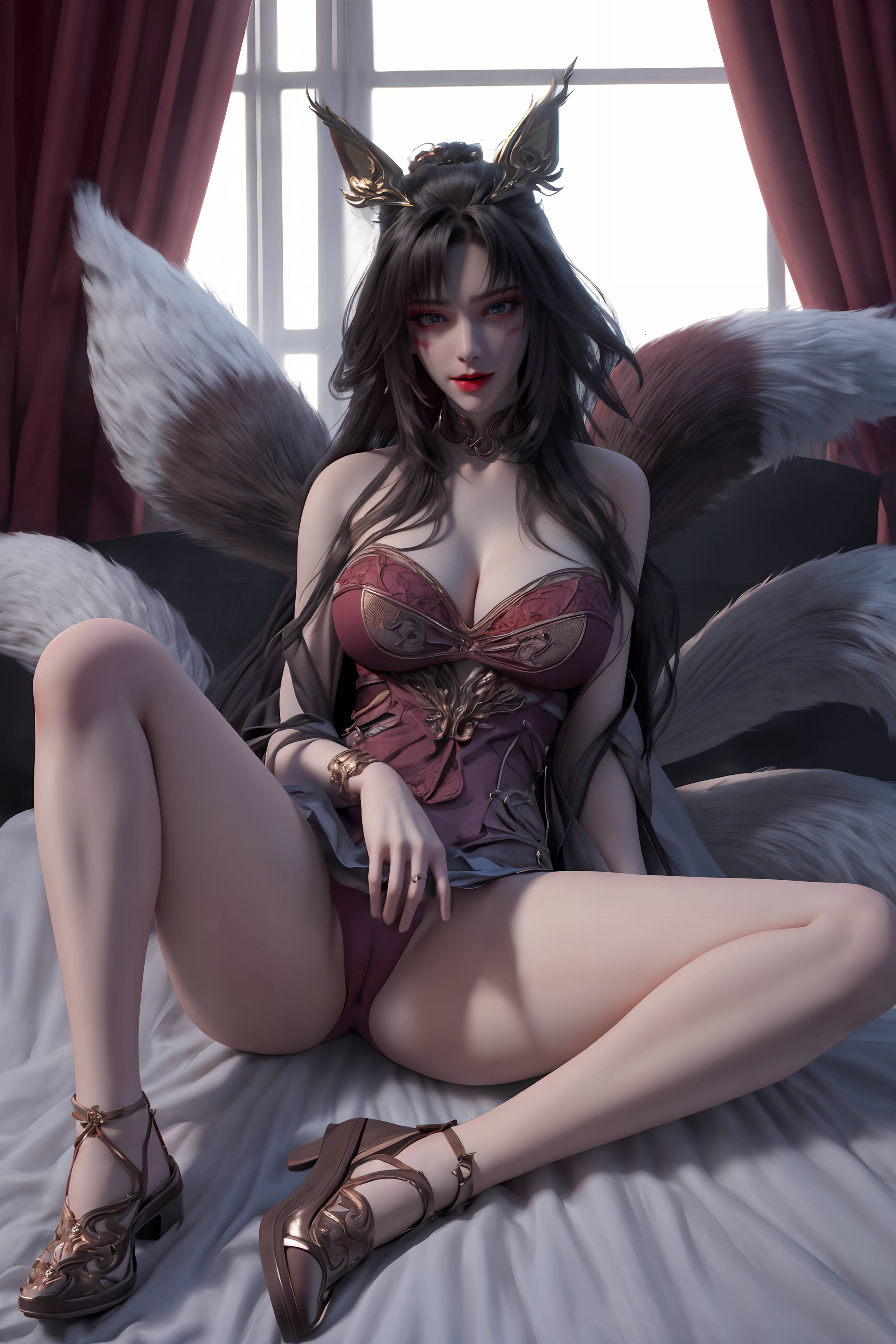 图片[4]-完美世界-天狐仙子 逼真狐尾-六色网