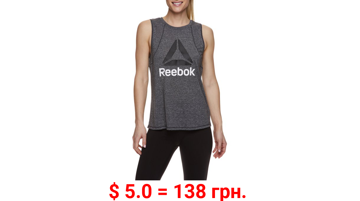 Reebok Womens Muscle Graphic Tank Top