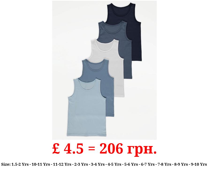 Plain Vests 5 Pack